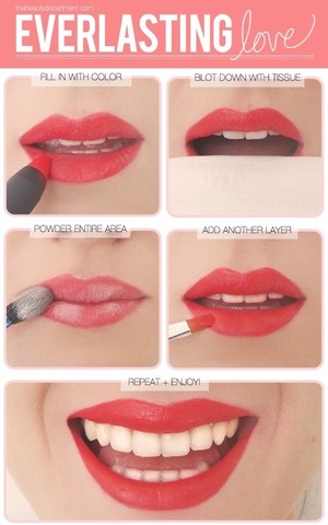 This is the original all day wear red Lip stick tutorial. 