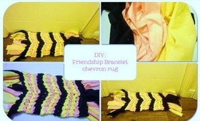 DIY Friendship Bracelet Chevron Rug / HowTo Make A Mat in 5 mins EASY!