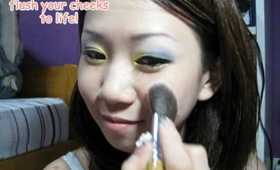 Bumblebee inspired look makeup tutorial.mpg