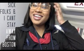 Back in Boston AGAIN ! .. Flight Attendant Life Vlog #2