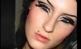 Creative black eyeliner tutorial / Dramatic bold eyeliner / Make-up