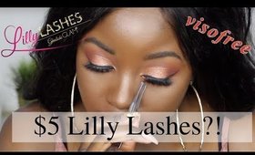 $5 LILLY LASHES?!?! Lilly Lashes vs Visofree Lashes