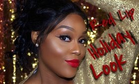 RED LIP HOLIDAY LOOK
