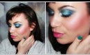 Intense Winter Blue Smoky Ombré Eyes and Nude Pink Lips Make-Up Tutorial