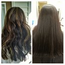Before and After brunette