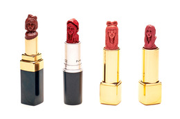 So Cool! This Hong Kong–Based Artist Makes Sculptures Out of Lipstick.