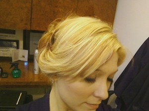 Super-fast updo, but love the way my color looks in this pic!!!!