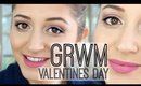GRWM VALENTINE'S DAY MAKEUP LOOK | SOFT PINKS