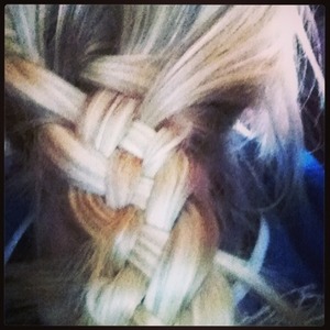 My friends did my hair randomly in class one day. 