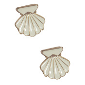 Kitsch Metal Clam Shell Hair Clip 2pc Set