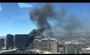 Vegas Cosmopolitan fire 2015 July!! From the High Roller, amazing smoke!