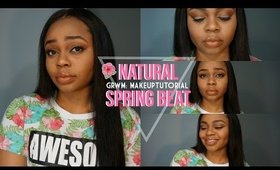 GRWM: Natural Spring Beat + Collab| Amrezy Palette