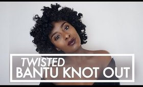Twisted Bantu Knot Out (Type 4 Natural Hair)