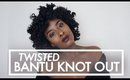 Twisted Bantu Knot Out (Type 4 Natural Hair)