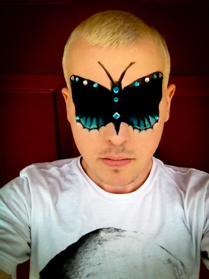 A butterfly mask.