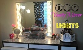Room Makeover Part 2 - DIY Vanity Mirror and Lights