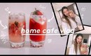 Home Cafe Vlog ✨Aesthetic Korean Cafe Inspired Tea Latte Drinks