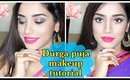 Durga puja special Indian makeup + Sigma eyeshadow pallet giveaway.