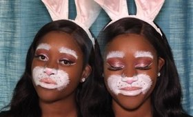 Slay Over Saturday Ep4:  Pretty Bunny Halloween Makeup Look| WOC