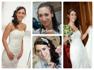 A natural, healthy bridal look I did for a client :)