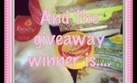 ♥ GIVEAWAY WINNER ♥