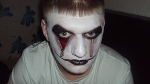 Evil Jester Unzipped makeup! <3