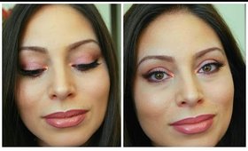 Thanksgiving Holiday makeup look / using MAC eyeshadows and glitter 2014