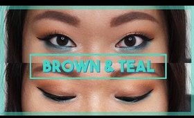 Brown & Teal Makeup Look for Hooded Eyelids | Lunar New Year Look