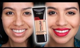 L'OREAL PRO-MATTE FOUNDATION WEAR TEST | 104 Golden Beige 😯