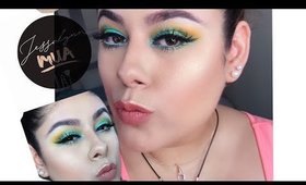 Blue/Green makeup | The Zulu palette by Juvias