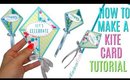 How to Make a Kite Card Tutorial using an SVG file I created, Spring Themed Birthday Cards