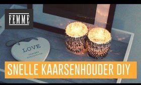 Snelle kaarsenhouder DIY - FEMME