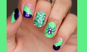 Halloween Spider Web Nails