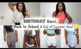 Birthday Haul! Back to School & End of Summer TRY ON Clothing Haul!