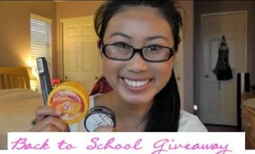 ♡ Back to School 2012 Giveaway! ♡ ft NARS, The Body Shop & Smiths Rosebud Salve!