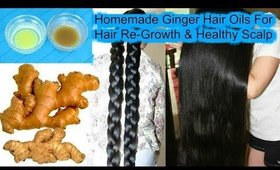 Homemade GINGER HAIR OIL For EXTREME HAIR GROWTH And BALD SPOTS | SuperPrincessjo