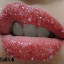Red Glitter Lips