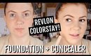 REVLON COLORSTAY FOUNDATION + CONCEALER REVIEW (DRY SKIN) | Kristen Kelley
