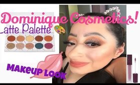 DOMINIQUE COSMETICS LATTE PALETTE TUTORIAL AND FIRST IMPRESSIONS! 😍