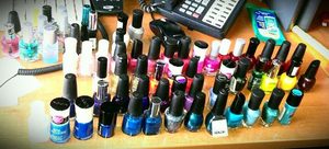 This is when I first started buying nail polishes and was able to travel with them. Lol