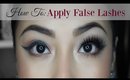 How To: Apply False Lashes Tutorial