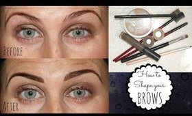 HOW TO: SHAPE & FILL IN YOUR EYEBROWS