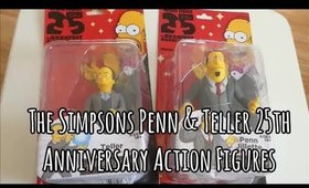 The Simpsons Penn & Teller 25th Anniversary Action Figures