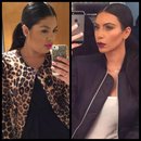 Kim Kardashian inspired hair