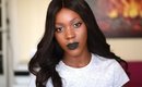 How to  gothic black makeup | black lipstick tutorial