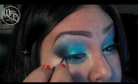 Teal & Dark Blue Smokey Eye feat. Jesse's Girl & ELF Cosmetics