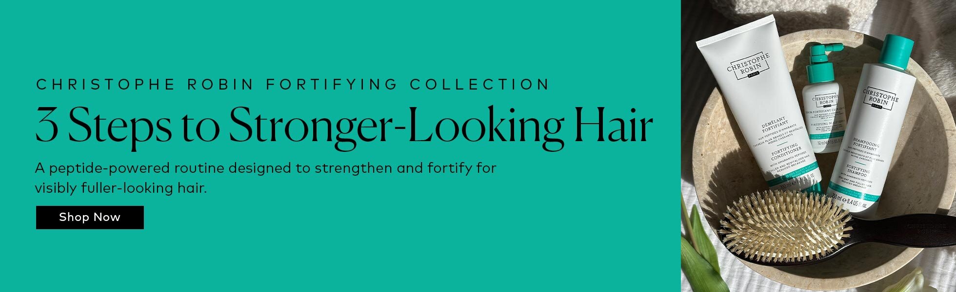 Support stronger, fuller hair with the Fortifying Collection, scientifically proven to reduce hair fall due to breakage by 5 times in a single application.* Shop the collection here at Beautylish.com
