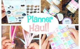 HUGE PLANNER HAUL | Etsy, Target, Michael's & Paper Source!