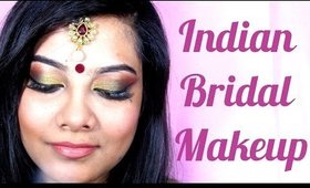 Indian Bridal Makeup | Green+Gold | Indian Beauty Guru | Seeba86