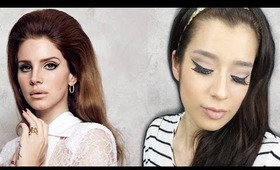 Lana Del Ray Vintage 60s makeup look (eyes & lips)